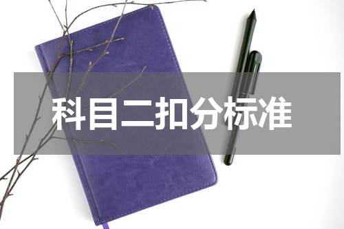 科目二扣分标准