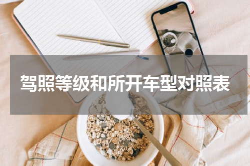 驾照等级和所开车型对照表