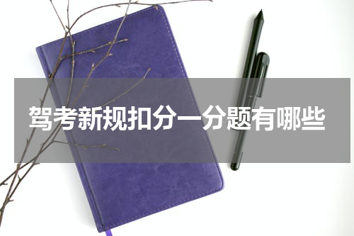 驾考新规扣分一分题有哪些