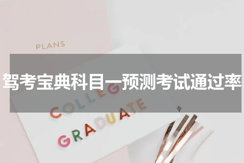 驾考宝典科目一预测考试通过率