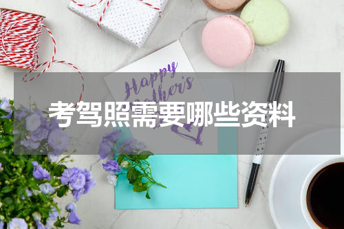 考驾照需要哪些资料