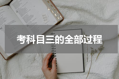 考科目三的全部过程