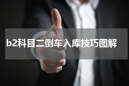 b2科目二倒车入库技巧图解