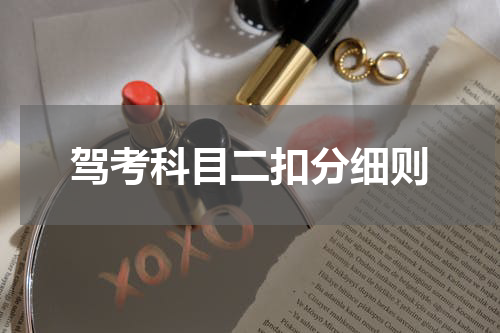 驾考科目二扣分细则