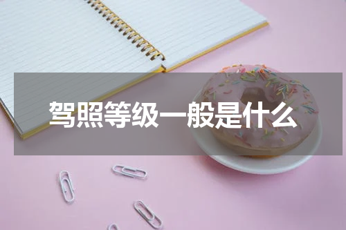 驾照等级一般是什么