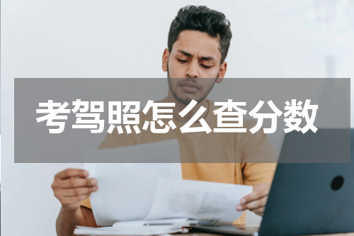 考驾照怎么查分数