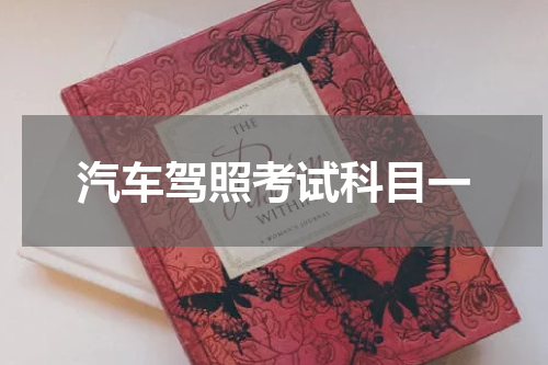 汽车驾照考试科目一