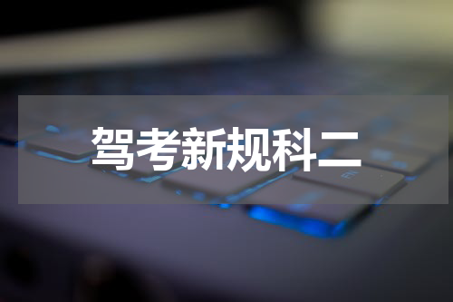 驾考新规科二