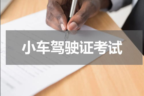 小车驾驶证考试
