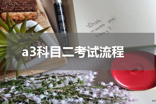 a3科目二考试流程