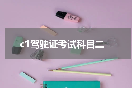 c1驾驶证考试科目二