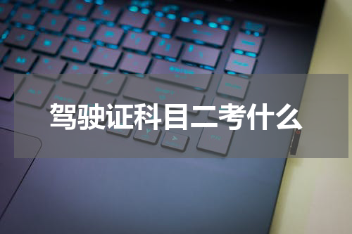 驾驶证科目二考什么
