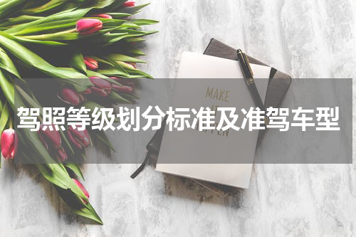 驾照等级划分标准及准驾车型