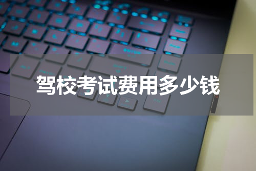 驾校考试费用多少钱