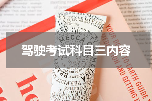驾驶考试科目三内容