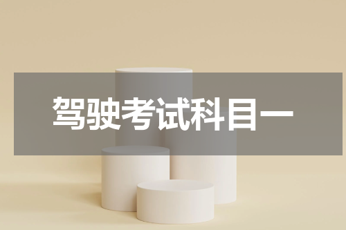 驾驶考试科目一