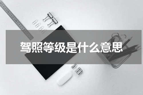 驾照等级是什么意思