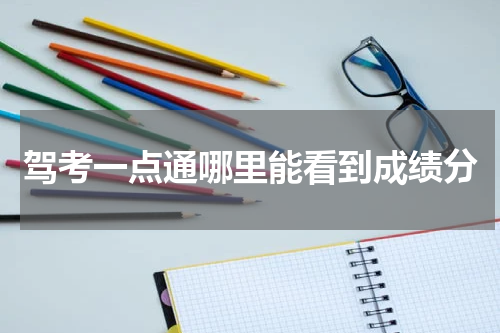 驾考一点通哪里能看到成绩分