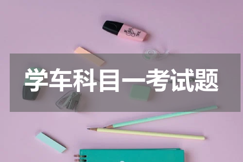 学车科目一考试题