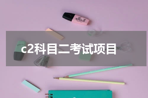 c2科目二考试项目