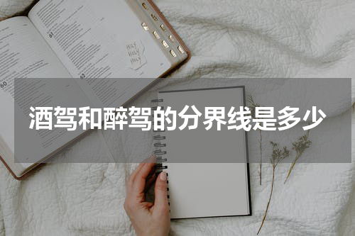 酒驾和醉驾的分界线是多少