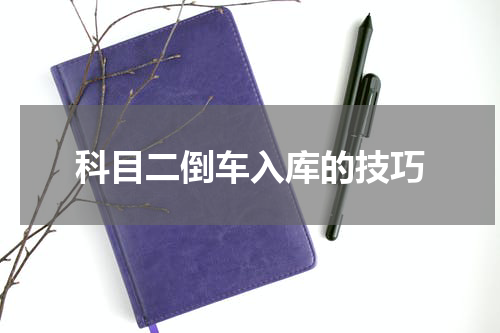 科目二倒车入库的技巧