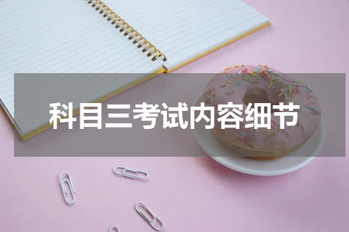 科目三考试内容细节