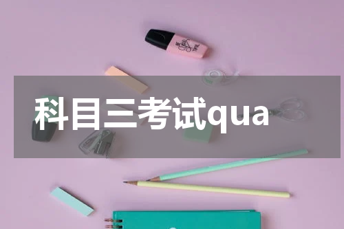 科目三考试qua