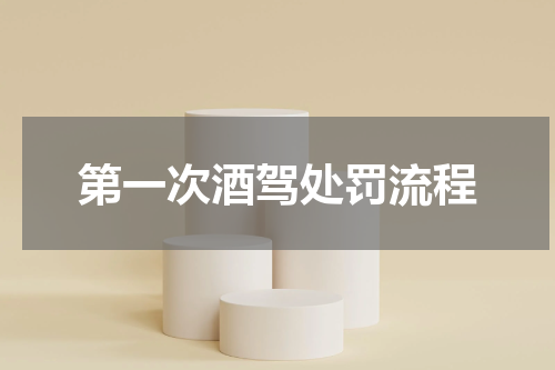 第一次酒驾处罚流程