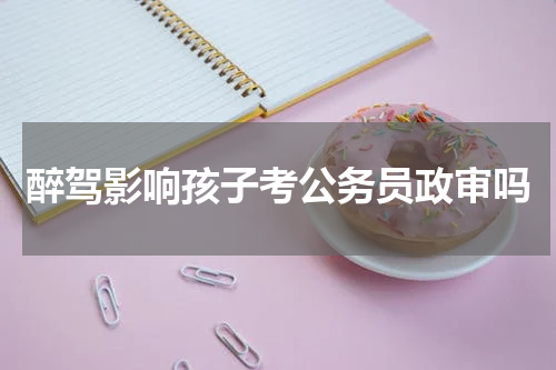 醉驾影响孩子考公务员政审吗