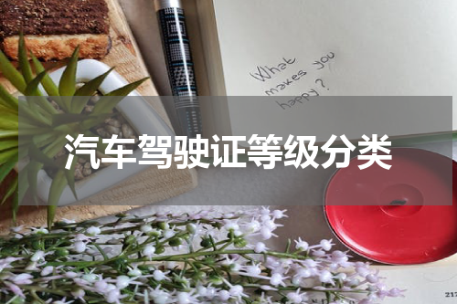 汽车驾驶证等级分类