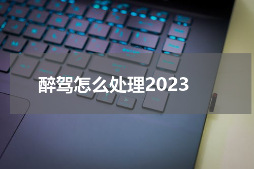 醉驾怎么处理2023