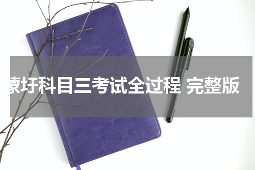 蒙圩科目三考试全过程 完整版