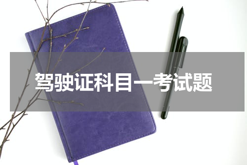 驾驶证科目一考试题
