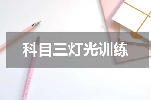 科目三灯光训练