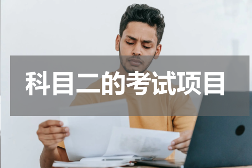 科目二的考试项目