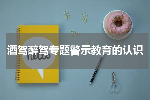 酒驾醉驾专题警示教育的认识
