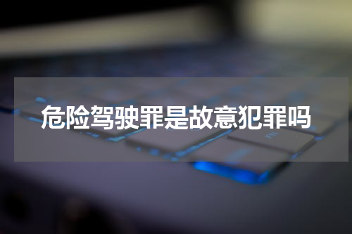 危险驾驶罪是故意犯罪吗