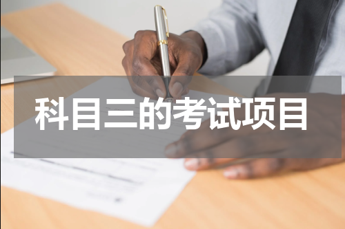 科目三的考试项目