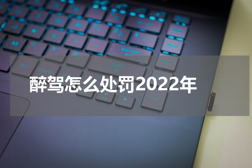 醉驾怎么处罚2022年