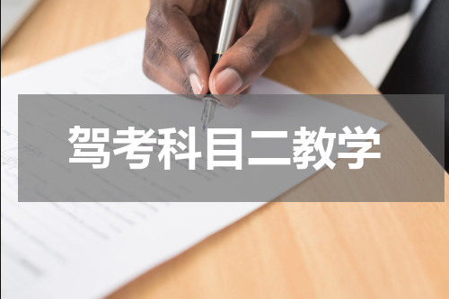 驾考科目二教学