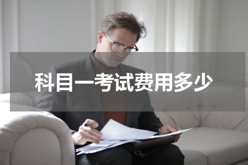 科目一考试费用多少