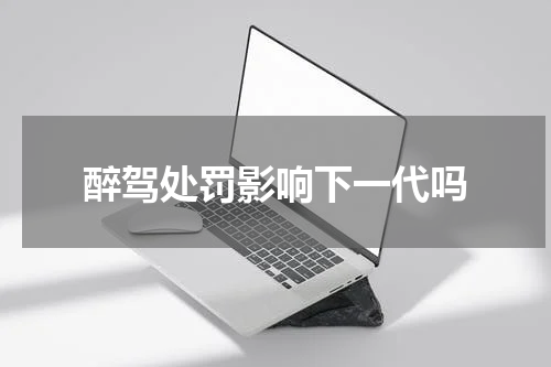 醉驾处罚影响下一代吗