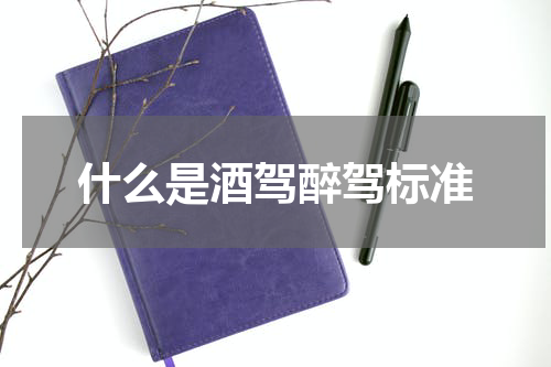 什么是酒驾醉驾标准