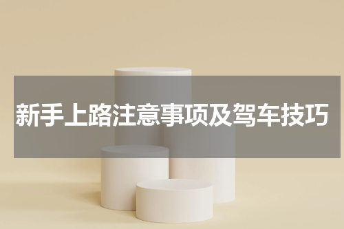新手上路注意事项及驾车技巧