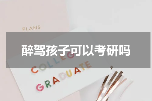 醉驾孩子可以考研吗