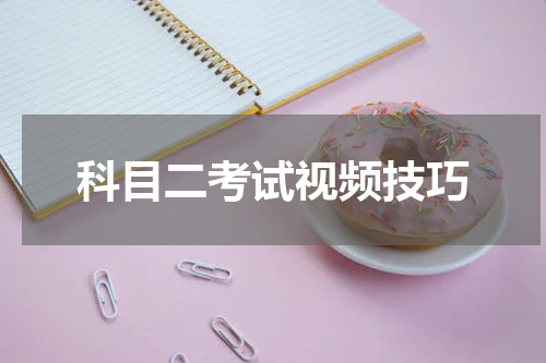 科目二考试视频技巧