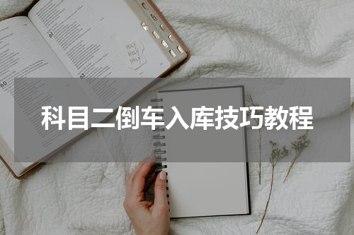 科目二倒车入库技巧教程