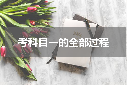 考科目一的全部过程