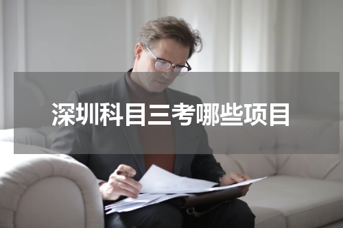 深圳科目三考哪些项目